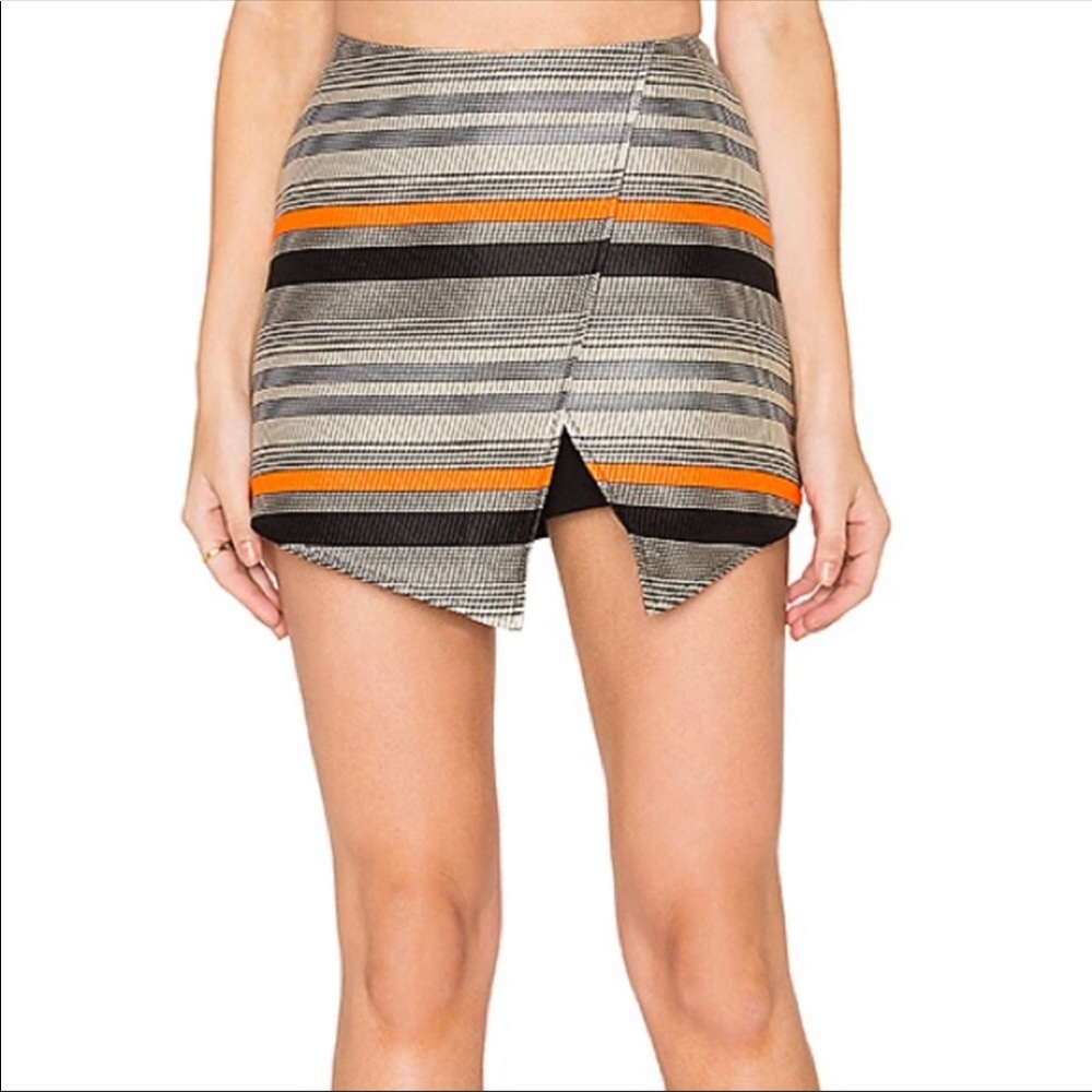 NWT Blaque Label Stripe Wrap Skort!